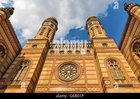 La Grande Synagogue ou la Synagogue de la rue Dohany à Budapest, Hongrie Banque D'Images