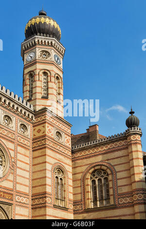 La Grande Synagogue ou la Synagogue de la rue Dohany à Budapest, Hongrie Banque D'Images