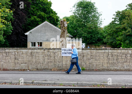 Warminster, Wiltshire, Royaume-Uni. 23 Juin 2016.eu référendum bureau de vote de Warminster, Wiltshire, Royaume-Uni Crédit : Andrew Harker/Alamy Live News Banque D'Images