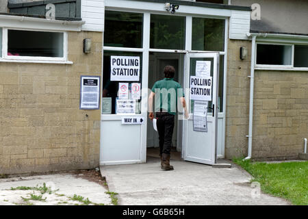 Warminster, Wiltshire, Royaume-Uni. 23 Juin 2016.eu référendum bureau de vote de Warminster, Wiltshire, Royaume-Uni Crédit : Andrew Harker/Alamy Live News Banque D'Images