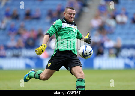 Football - championnat Sky Bet - Leicester City / Leeds United - le King Power Stadium.Paddy Kenny, gardien de but de Leeds United Banque D'Images