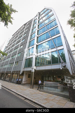 Vue générale des bureaux du groupe bancaire Lloyds à Gresham Street à Londres. Banque D'Images