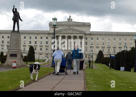 Édifices du Parlement - Stormont Banque D'Images