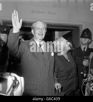 Politique - Harold Macmillan - King Edward VII Hospital pour les officiers - Londres Banque D'Images