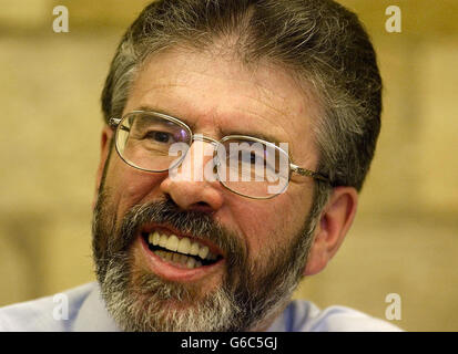 Gerry Adams dans Westminster Banque D'Images