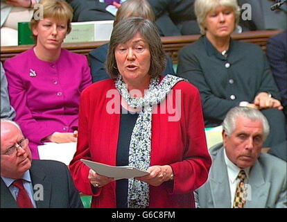 L'ancienne secrétaire au développement international, Clare, a bref prononcé son discours de démission à la Chambre des communes quelques heures seulement après avoir quitté le Cabinet. * le départ du député de Birmingham Ladywood a mis fin à des semaines de spéualtion autour de son avenir après le discours « sans voix », avant l'invasion de l'Irak. Dans sa lettre au Premier Ministre, elle l'a accusé, ainsi que le Secrétaire aux affaires étrangères Jack Straw, de violer les assurances qu'il lui avait données sur le rôle des Nations Unies dans l'Irak après le conflit. Banque D'Images