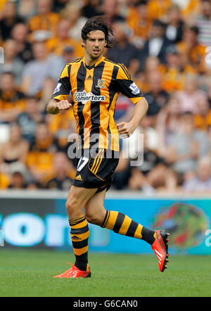 Football - Barclays Premier League - Hull City Tigers / Norwich City - KC Stadium.George Boyd des Tigres de Hull City pendant le match de la Barclays Premier League au KC Stadium, à Hull. Banque D'Images