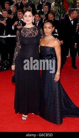 Cannes Moss et Pinkett Smith Banque D'Images