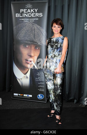 Helen McCrory à l'occasion d'un gala de projection de Peaky Blinders au BFI, Londres. APPUYEZ SUR ASSOCIATION photo. Date de la photo: Mercredi 21 août 2013. Crédit photo devrait se lire: Ian West/PA Wire Banque D'Images