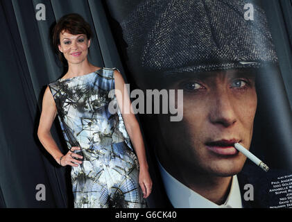 Helen McCrory à l'occasion d'un gala de projection de Peaky Blinders au BFI, Londres. Banque D'Images