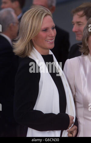 Zara Phillips - P&O envoi naming Banque D'Images