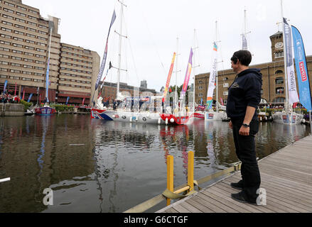 La voile, Clipper Round the World Race - Démarrer - Londres Banque D'Images