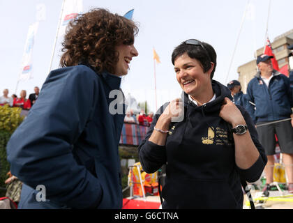 La voile, Clipper Round the World Race - Démarrer - Londres Banque D'Images