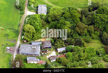 Vue aérienne de Tony Martin's Land Banque D'Images