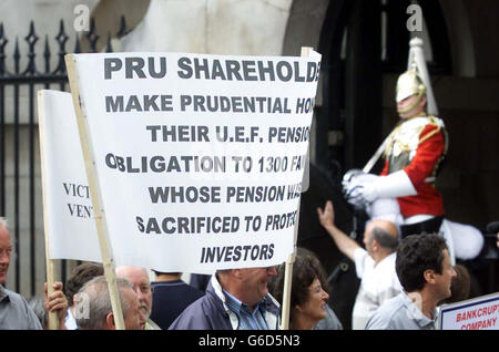 Protestation des pensions ASW Banque D'Images