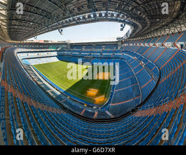 Visiter Santiago Bernabeu Stadium Banque D'Images