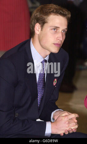 Le prince William de Galles - Visite Banque D'Images