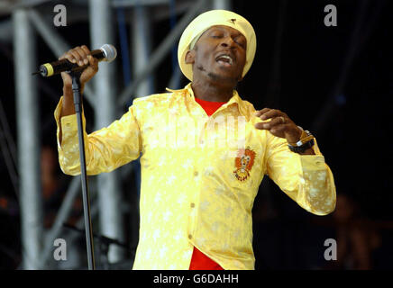 Jimmy Cliff Glastonbury Banque D'Images