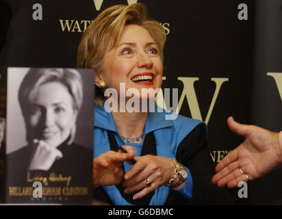 Hillary Clinton Lancement de livre Banque D'Images