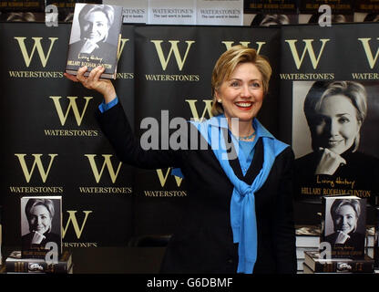 Hillary Clinton Lancement de livre Banque D'Images