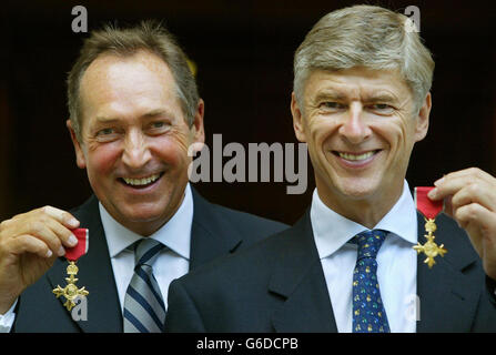 Wenger & Houllier OBE's Banque D'Images