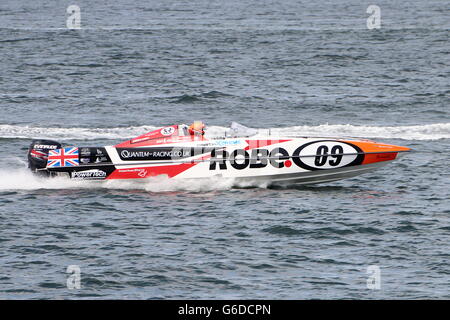 Le Quantum Racing Team lors de la première édition du Grand Prix de l'Écossais, de la mer tenue à Greenock sur le Firth of Clyde. Banque D'Images