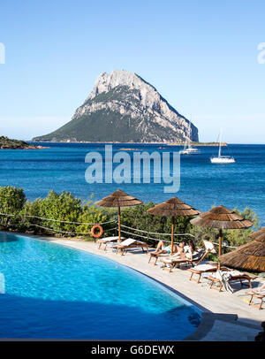 La plage de Porto Paolo Sardaigne Italie Banque D'Images