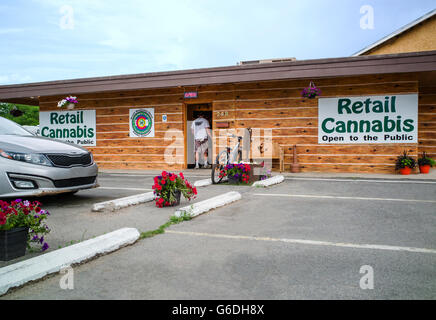 Magasin de détail de marijuana et de cannabis dans le centre du Colorado, USA Banque D'Images