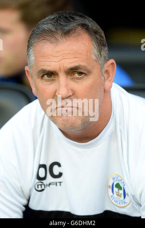 Football - Championnat Sky Bet - Wigan Athletic / Doncaster Rovers - Stade DW. Directeur Owen Coyle, Wigan Athletic. Banque D'Images