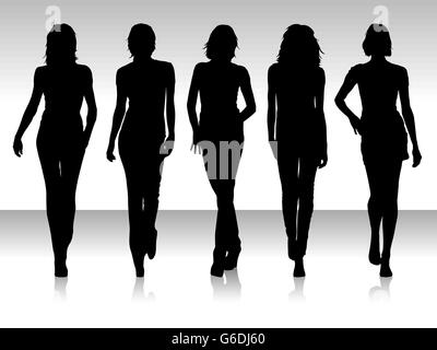 Vector illustration de silhouette collegtion rif isolés Illustration de Vecteur