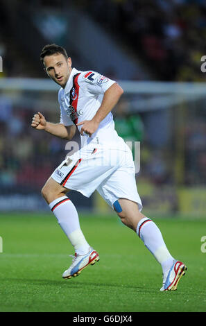 Football - Capital One Cup - second tour - Watford / Bournemouth - Vicarage Road.Marc Pugh, AFC Bournemouth Banque D'Images