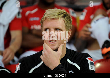 Football - Capital One Cup - second tour - Watford / Bournemouth - Vicarage Road. Eddie Howe, responsable de l'AFC Bournemouth Banque D'Images