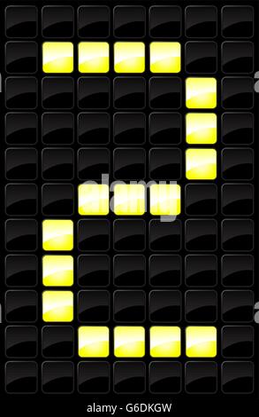 Vector illustration du tableau de bord de l'icône de lettre simple isolée. Illustration de Vecteur