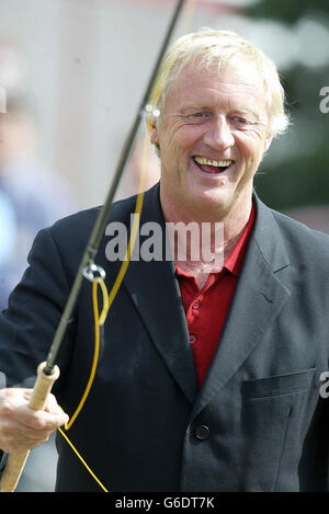 Chris Tarrant - sortie pêche Hardys Banque D'Images