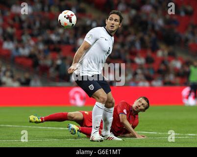 Football - coupe du monde de la FIFA 2014 - qualificateur - Groupe H - Angleterre / Moldavie - Stade Wembley.Frank Lampard en action en Angleterre Banque D'Images