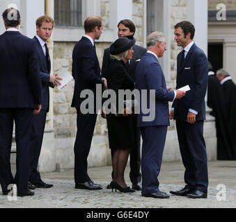Hugh van Cutsem funeral Banque D'Images