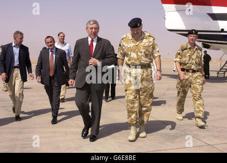 Jack Straw à Basra Banque D'Images