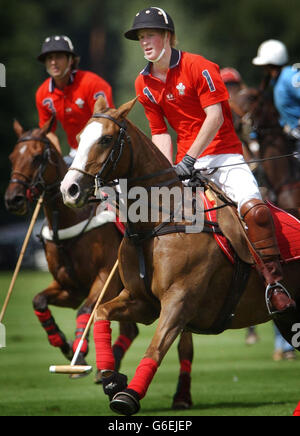 Le Prince Harry - Golden Jubilee Cup - Windsor Great Park, Berkshire Banque D'Images