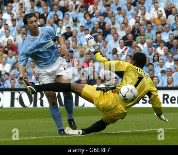 Manchester City v Portsmouth Banque D'Images