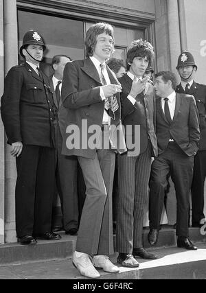 La criminalité - Rolling Stones - procès drogues Chichester Banque D'Images