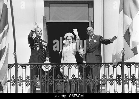 Image - La reine Elizabeth II visite d'état de la Finlande - Helsinki Banque D'Images