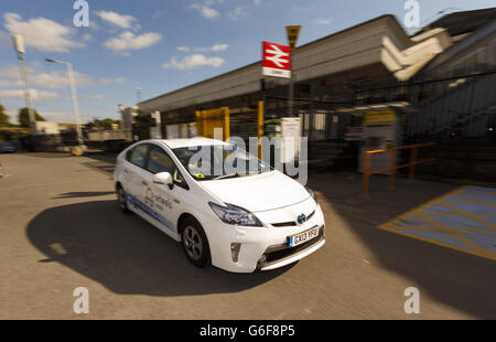 Toyota Prius en main - Lewes Banque D'Images