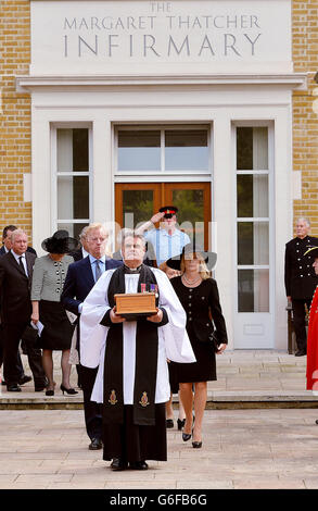 Inhumation de Lady Thatcher's ashes Banque D'Images