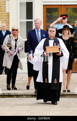 Inhumation de Lady Thatcher's ashes Banque D'Images