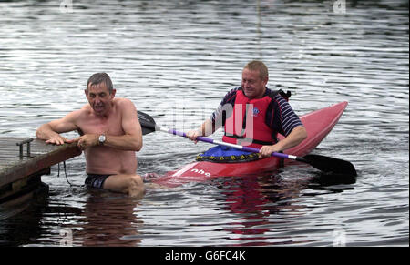 L'Ecosse rugby training Banque D'Images