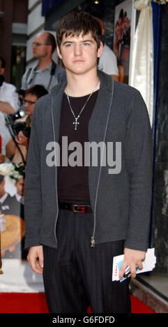 James Alexandrou arrivant au jardin Odeon Covent dans l'avenue Shaftesbury à Londres pour la première britannique de American Wedding, le troisième film American Pie. Banque D'Images