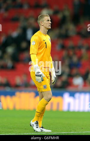 Football - qualification à la coupe du monde de la FIFA - Groupe H - Angleterre / Monténégro - Stade Wembley. Joe Hart, gardien de but de l'Angleterre Banque D'Images