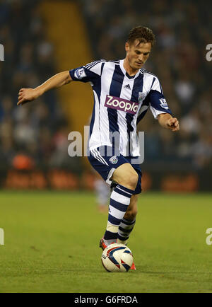 Football - Capital One Cup - troisième tour - West Bromwich Albion / Arsenal - The Hawthorns.Markus Rosenberg de West Bromwich Albion lors de la coupe Capital One, troisième match rond aux Hawthorns, West Bromwich. Banque D'Images