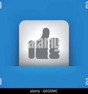 Vector illustration de bleu et gris unique icône isolé. Illustration de Vecteur