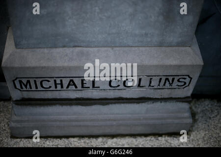 Une vue générale de la tombe de Michael Collins dans le cimetière de Glasnevin, Dublin, à l'occasion de l'anniversaire de son anniversaire. Collins est né le 16 octobre 1890 et est mort le 22 août 1922. Banque D'Images